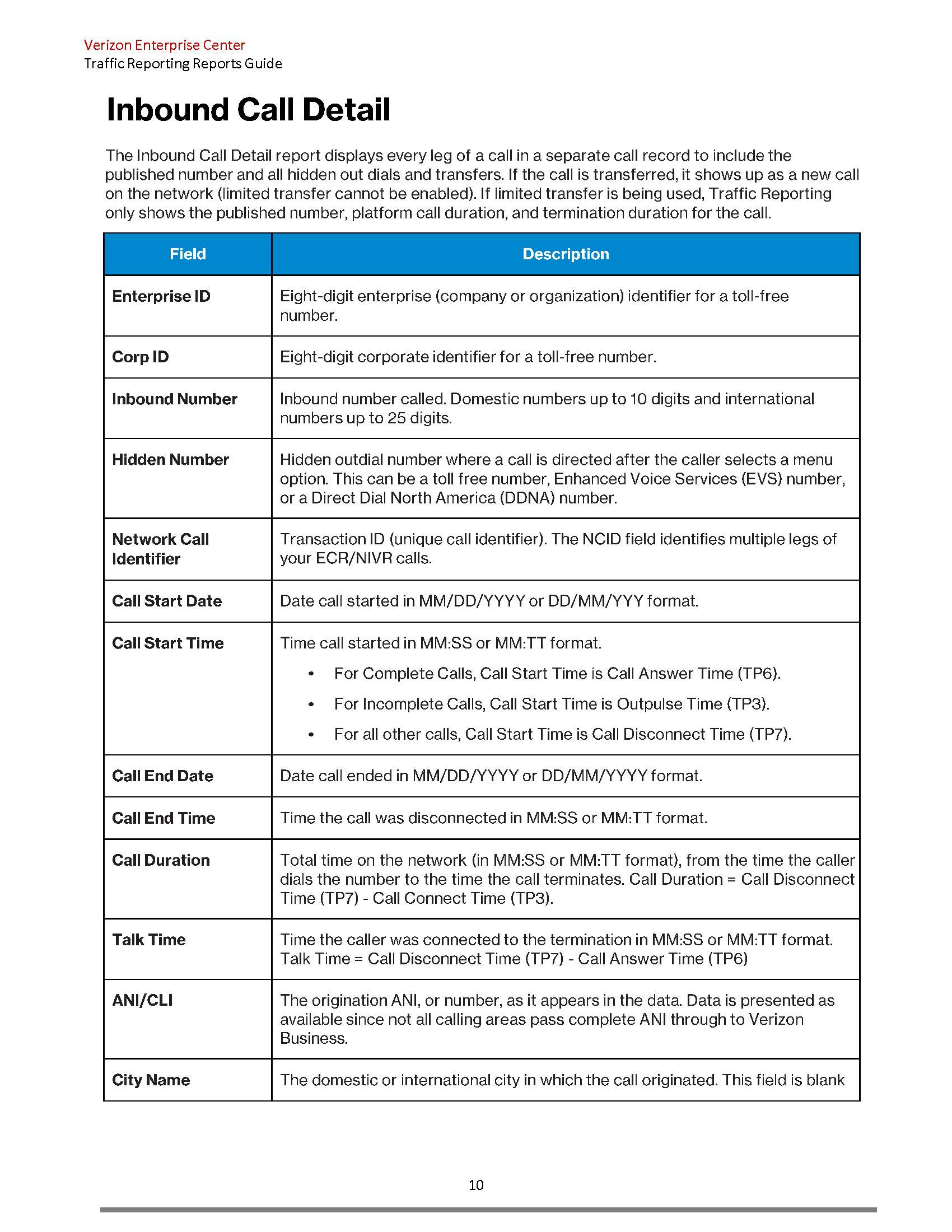 Reports on Traffic Reporting